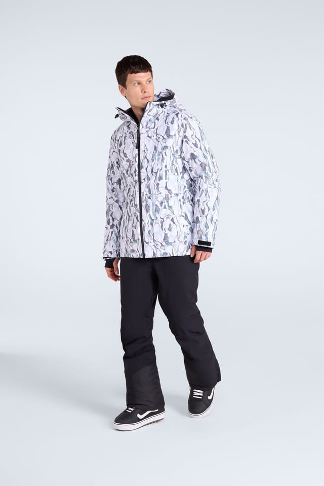 Animal Animal Men's 'Cruise' Water Resistant Lift Pass Pocket Adjustable Hood Snow Jacket in White - 3