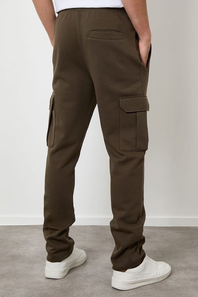 Threadbare Threadbare Men's Cargo Joggers in Khaki - 2