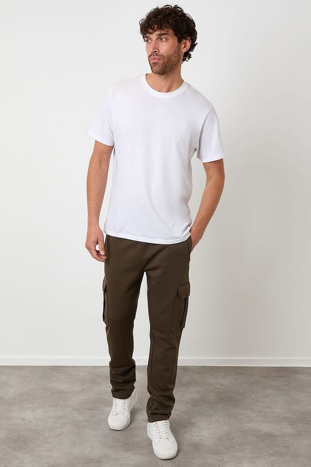 Threadbare Threadbare Men's Cargo Joggers in Khaki - 3