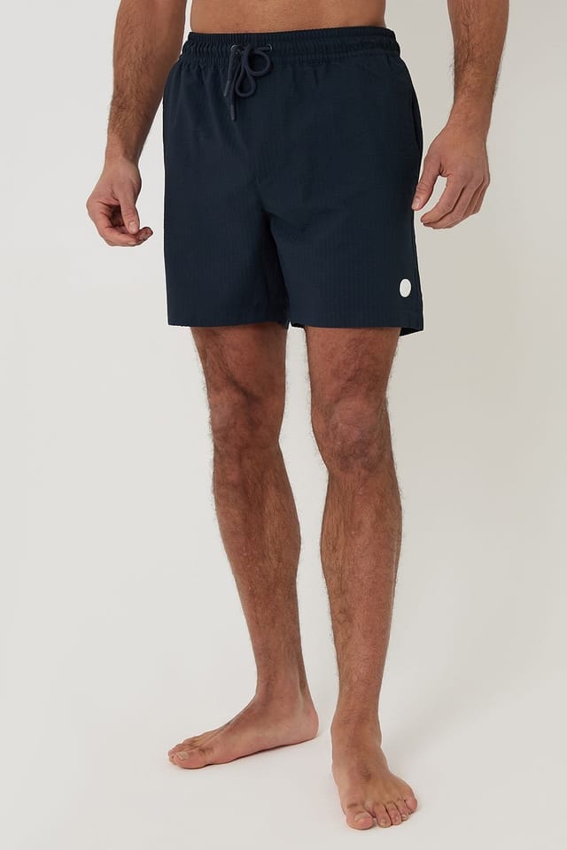 Threadbare threadbare Men's 2-Pack Stripe Seersucker Swim Shorts in Blue - 2