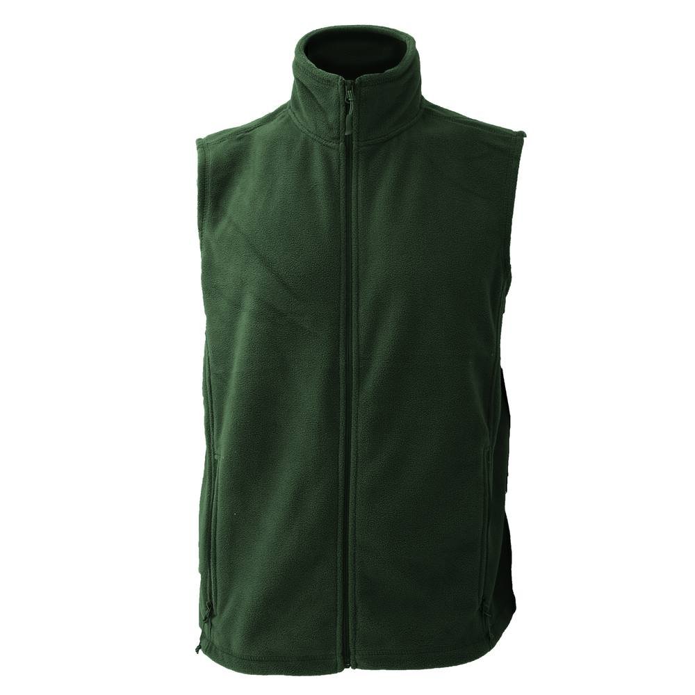Russel Russel Men's Fleece Gilet Jacket Bodywarmer in Bottle Green - 3