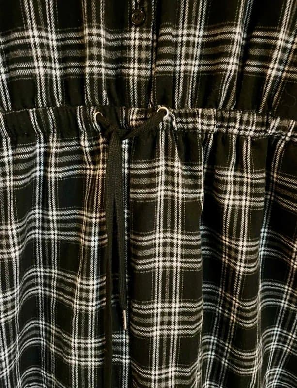 Missguided Misguided jumpsuit, black-and-white check in size 20