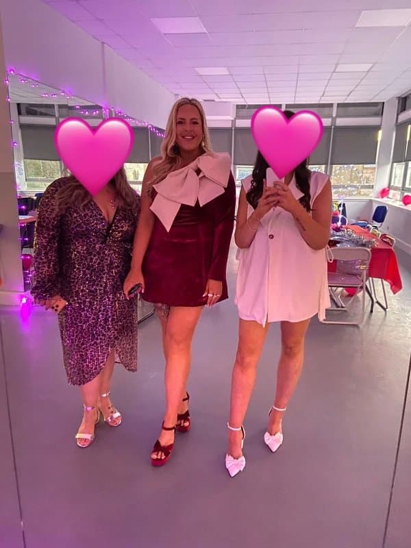 ASOS ASOS Luxe red velvet dress with bow 14