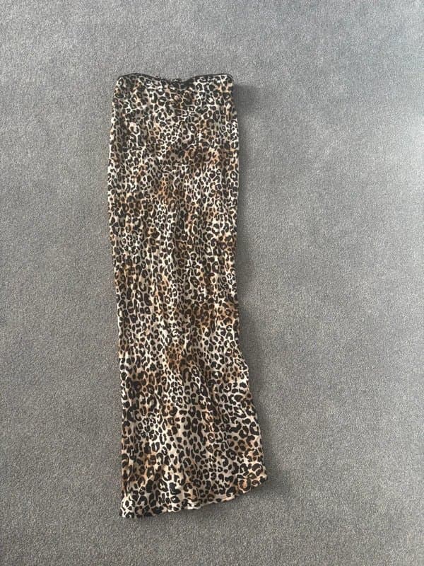 Bershka bershka leopard maxi skirt