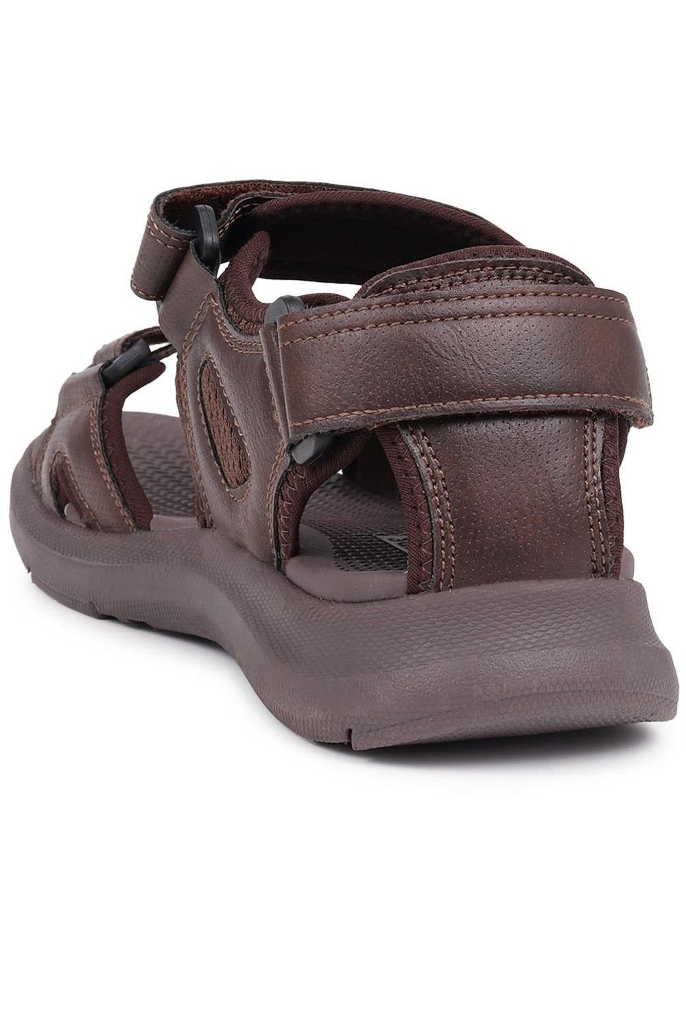 Pavers Pavers Men's Touch-Fasten Sandals in Dark Brown - 3