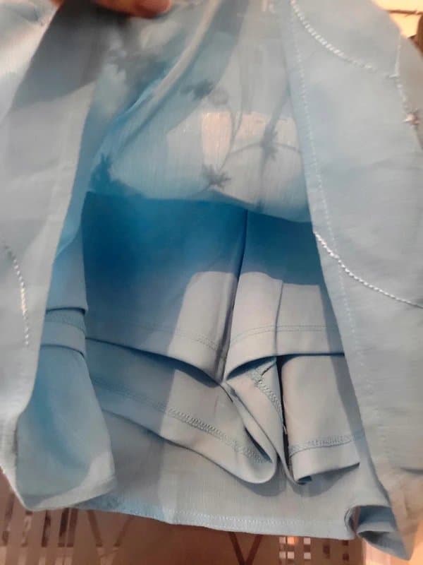 Bershka Bershka Blue Sequin Summer Skirt