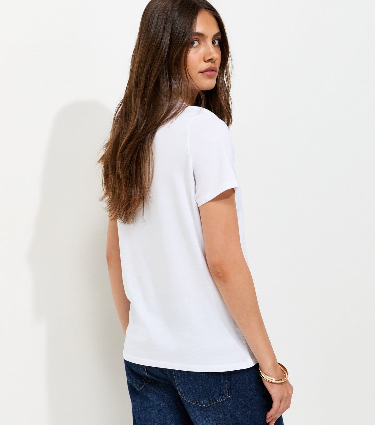 New Look Women's White Sun and Moon Graphic Relaxed T-Shirt New Look - 4