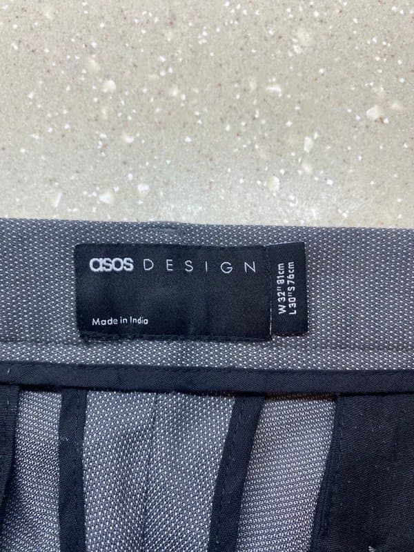 ASOS Men’s trousers from ASOS waist 32 leg 30 Grey