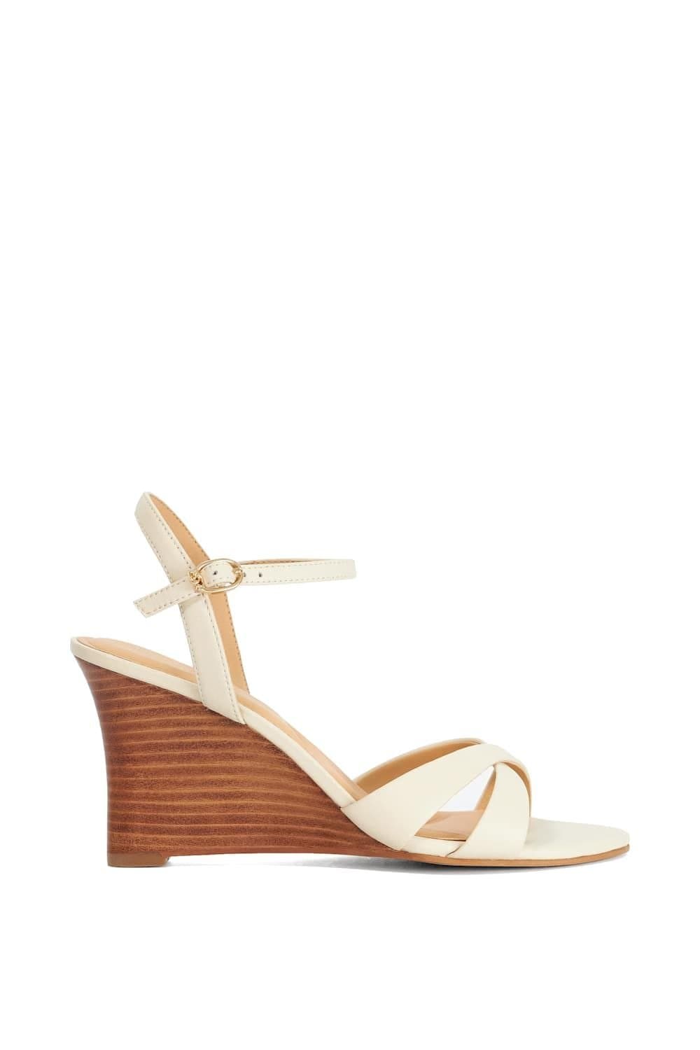 Dune London Dune London Green Leather Wedges