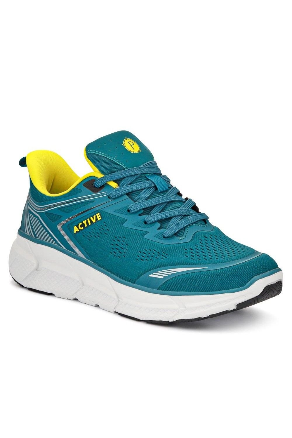 Pavers Pavers Men's Just Step In Wide Fit Memory Foam Trainers in Aqua - 2