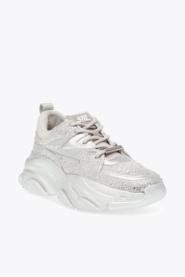 Steve Madden STEVE MADDEN Women's 'Privy 751' Fabric Trainers in Silver - 2