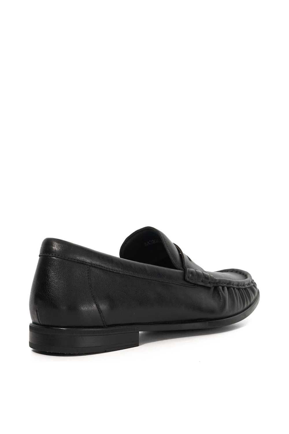 Dune London Dune London Men's Wide Fit 'Sammi' Leather Loafers in Black - 3