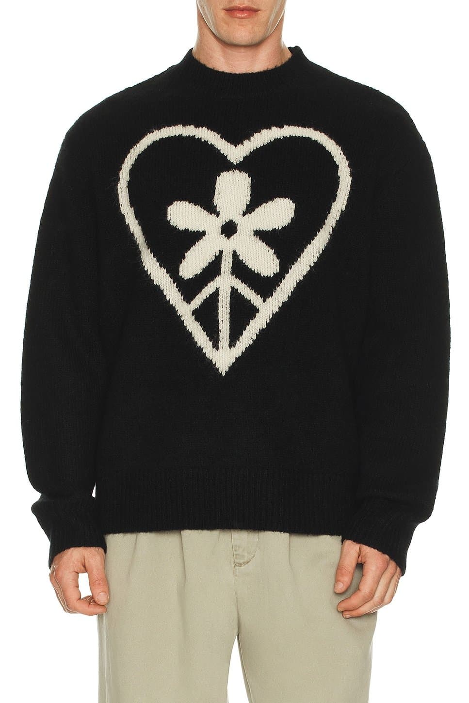 revolve revolve Finden Crew Neck Sweater in Black