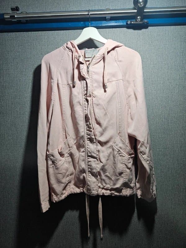 ASOS ASOS Pink Hooded Jacket Size 10 Lightweight Zip Up Spring Coat Casual