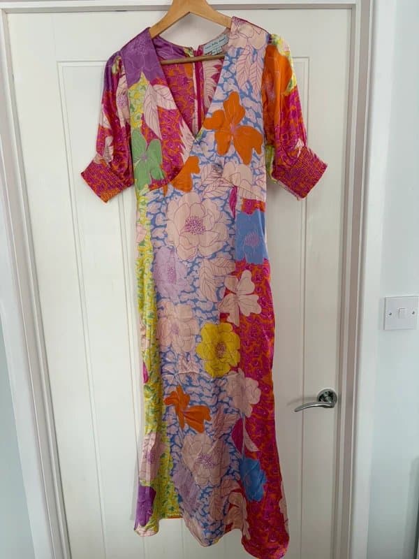 Never Fully Dressed Never Fully Dressed multi colour floral animal print wedding guest dress