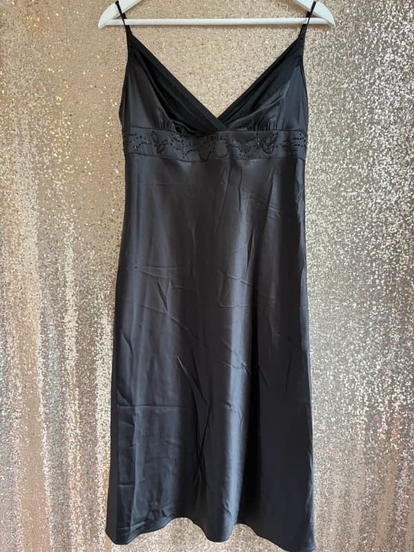 Mexx Mexx silky black embellished dress