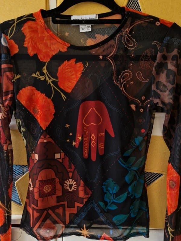 Never Fully Dressed Never fully dressed women's Night Garden Mesh Top size UK 6 BNWOT