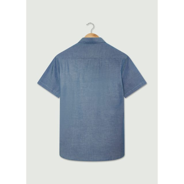 Peter Werth Peter Werth Men's Scrutton SS Shirt in Indigo - 2
