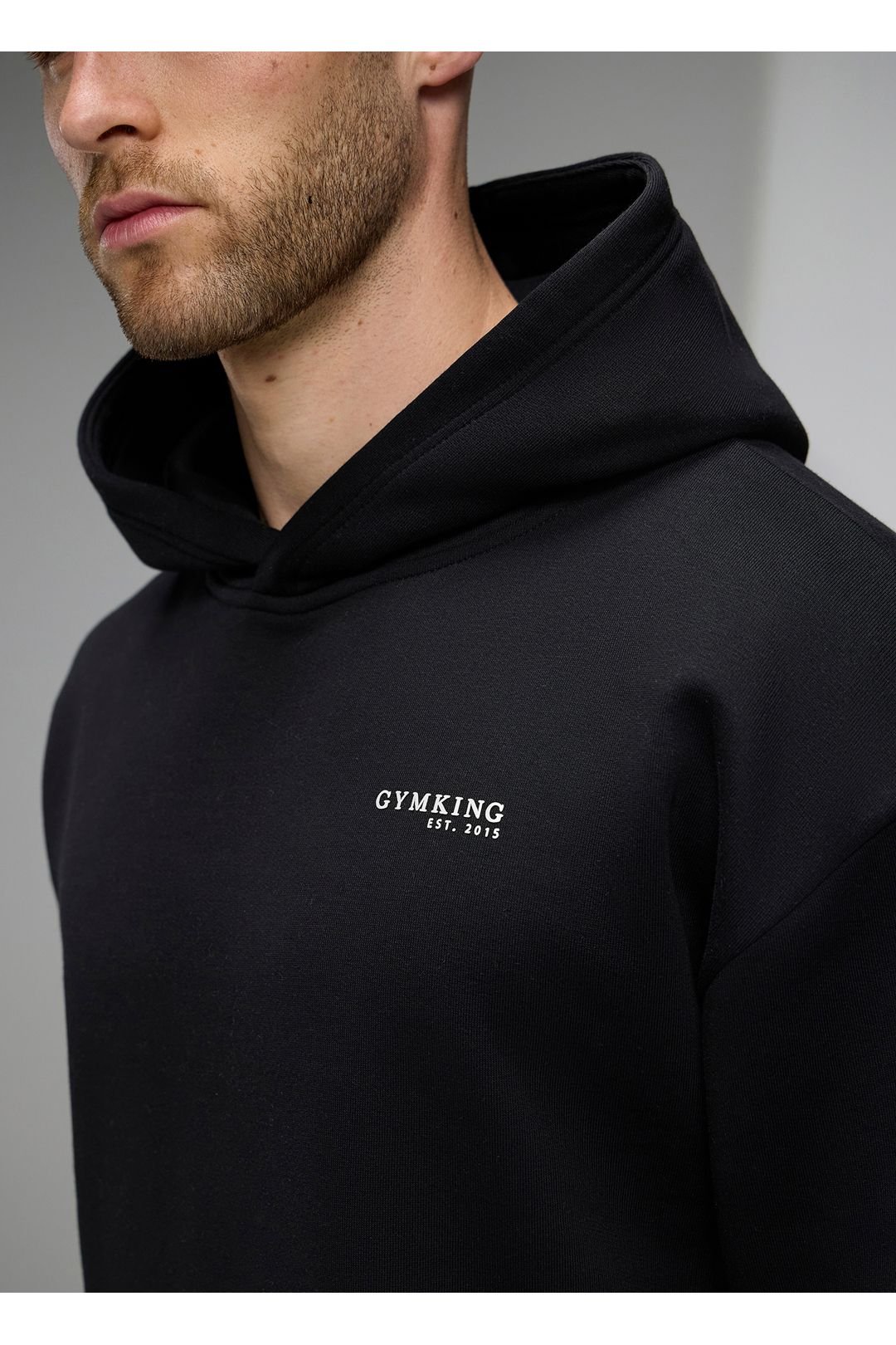 Gym King GYM KING Men's Established V2 Hood Black - 3