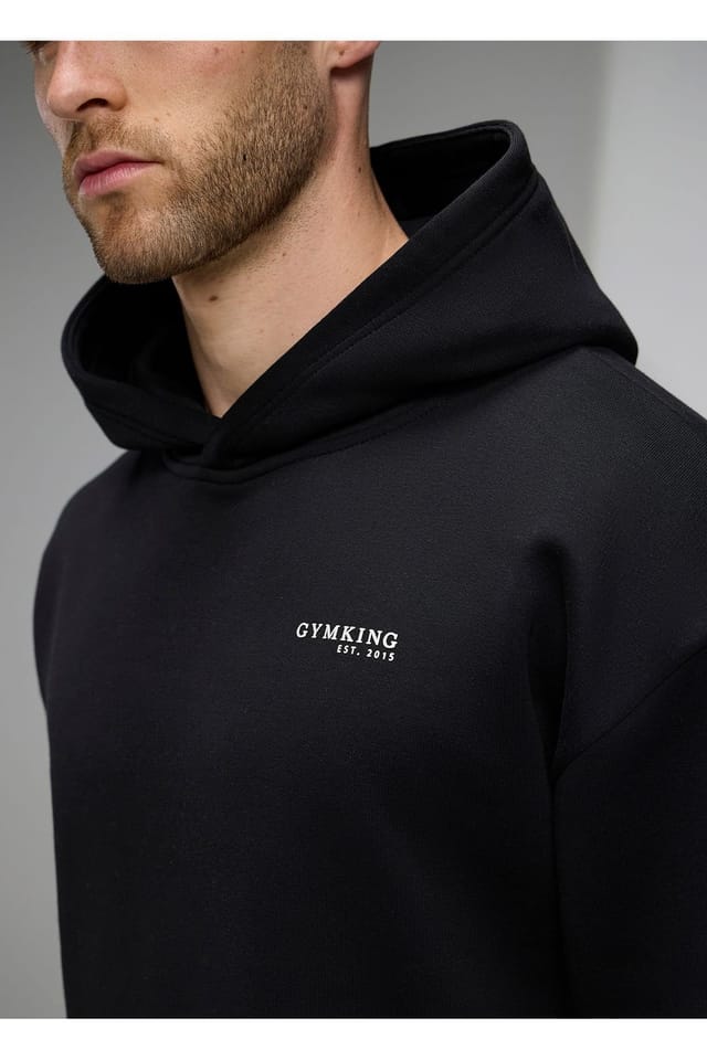 Gym King GYM KING Men's Established V2 Hood Black - 3