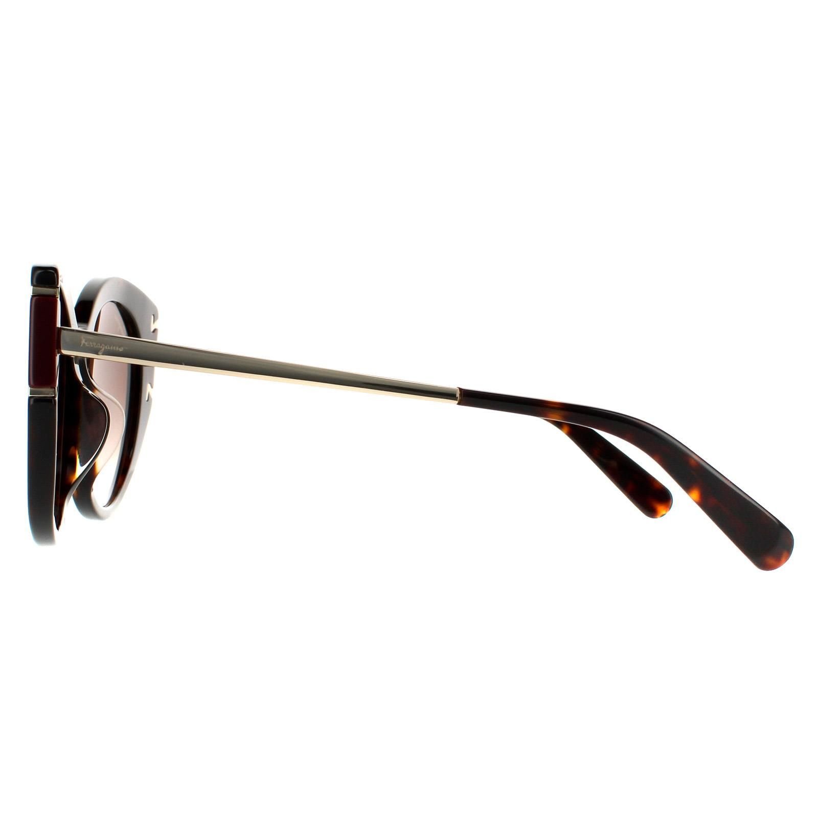 Salvatore Ferragamo Salvatore Ferragamo Women's Cat Eye Tortoise Brown Gradient Sunglasses - 3