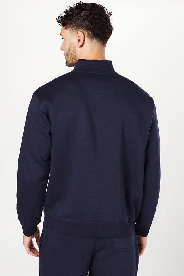 Burton Burton Men's Half Zip Jersey Sweatshirt in Navy - 3