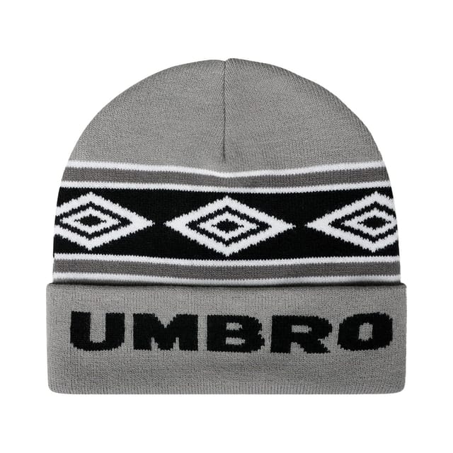 Umbro Umbro Men's Diamond Knitted Beanie in Dark Grey - 2