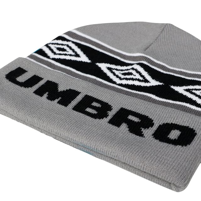 Umbro Umbro Men's Diamond Knitted Beanie in Dark Grey - 3