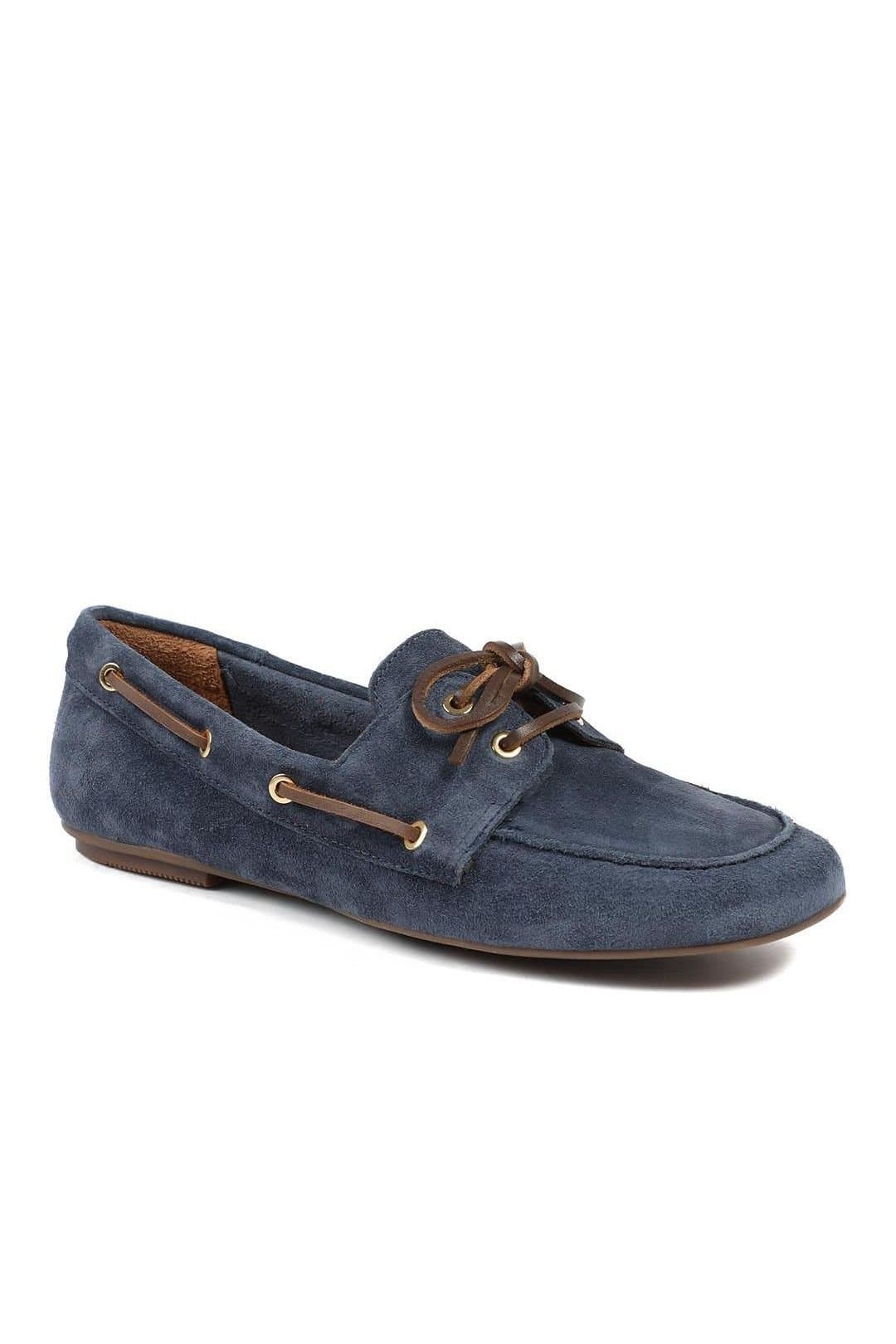 Jones Bootmaker Jones Bootmaker Women's Perissa Leather Loafers in Navy