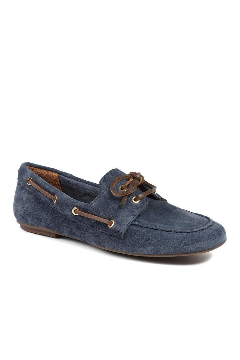Jones Bootmaker Jones Bootmaker Women's Perissa Leather Loafers in Navy - 1