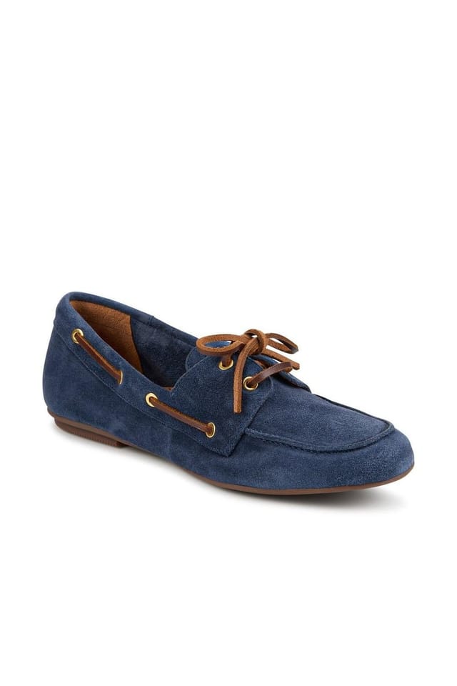 Jones Bootmaker Jones Bootmaker Women's Perissa Leather Loafers in Navy - 2