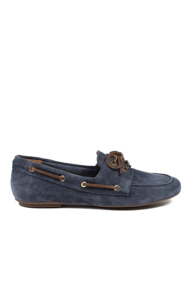 Jones Bootmaker Jones Bootmaker Women's Perissa Leather Loafers in Navy - 3