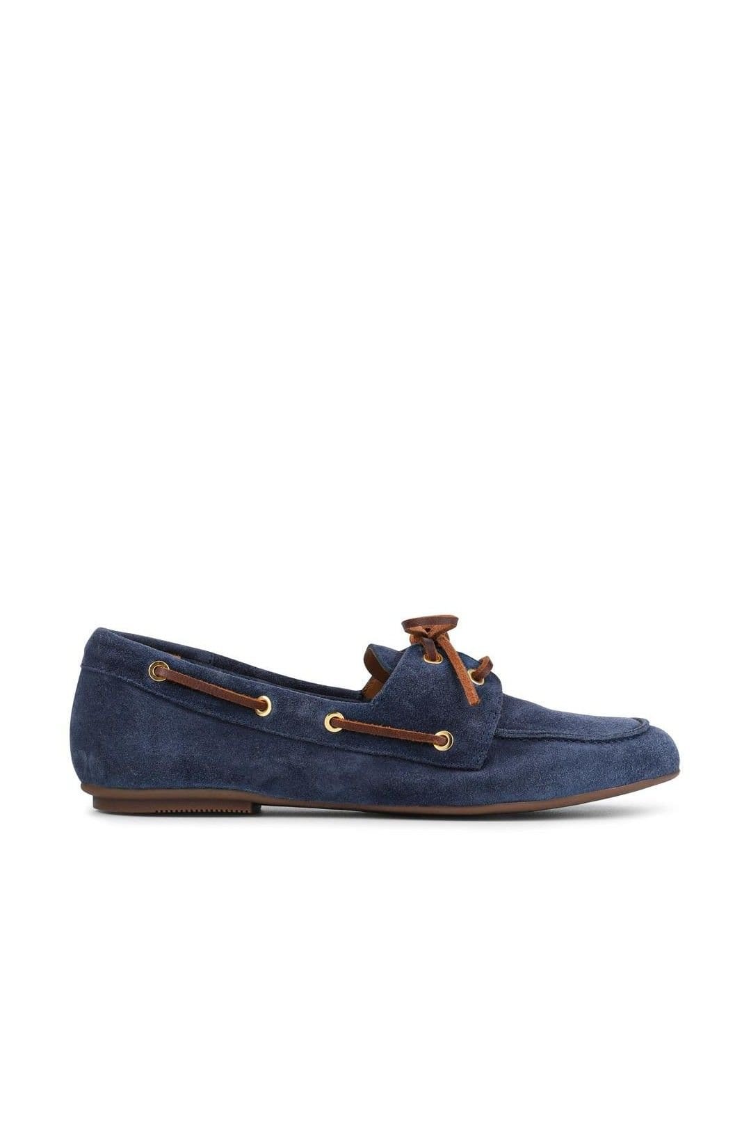 Jones Bootmaker Jones Bootmaker Women's Perissa Leather Loafers in Navy - 4