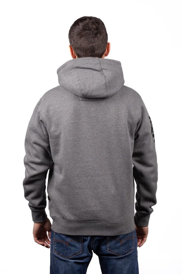 Caterpillar Caterpillar Men's Trademark Banner Hooded Sweatshirt in Dark Grey - 2