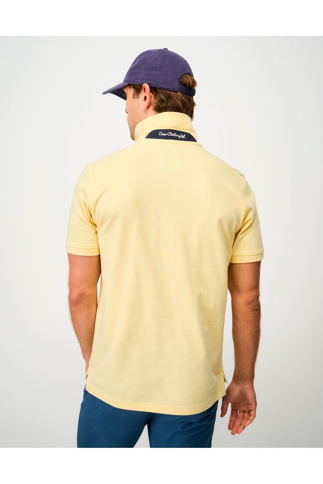 Crew Clothing Crew Clothing Men's Classic Pique Polo Shirt Yellow in Bright Yellow - 4