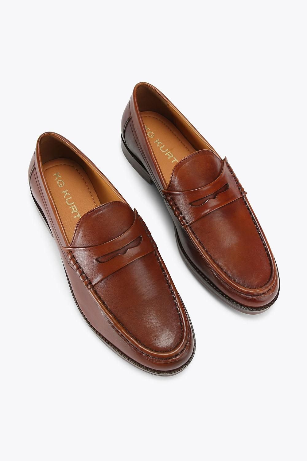 KG Kurt Geiger KG Kurt Geiger Men's 'Francis' Leather Shoes in Tan - 2