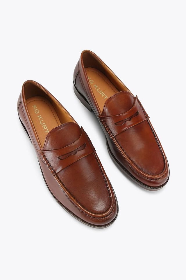 KG Kurt Geiger KG Kurt Geiger Men's 'Francis' Leather Shoes in Tan - 2