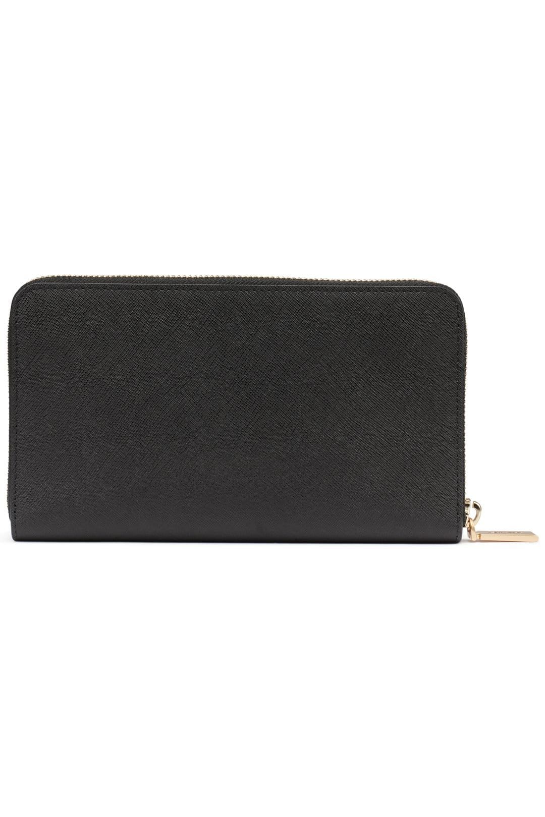 DKNY DKNY Women's AVRIL ZIP AROUND WALLET BLACK/GOLD in Black - 4