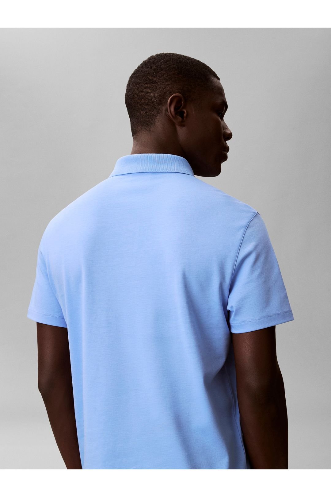 Calvin Klein Calvin Klein Men's Supima Chest Embroidered Polo Blue - 3