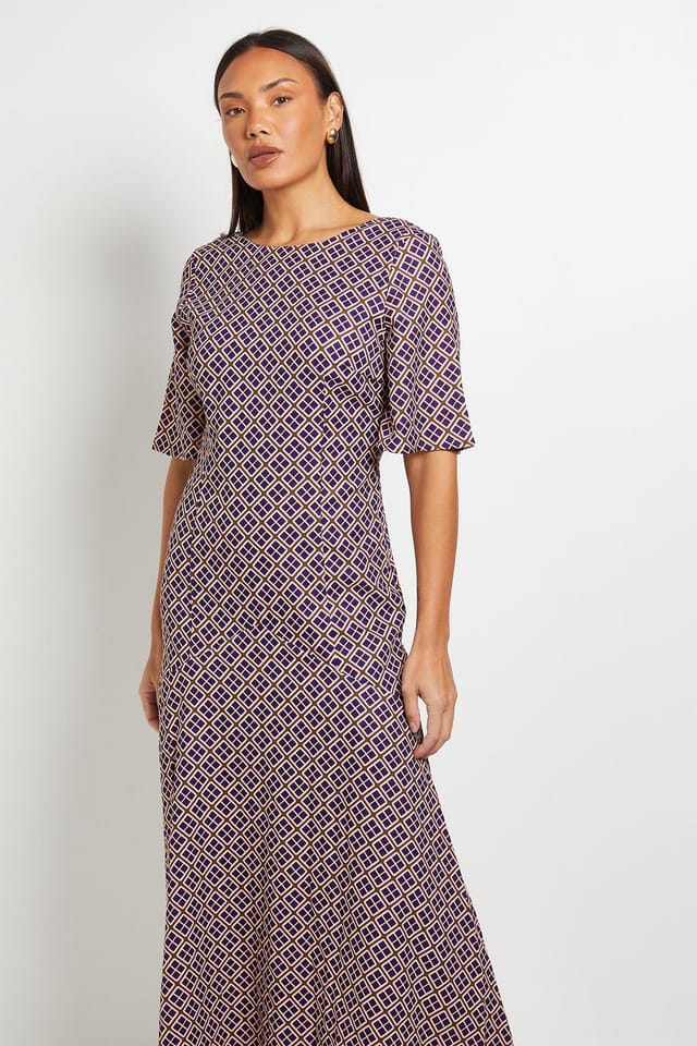 Principles Principles Women's Geo Maxi Dress in Blue - 2