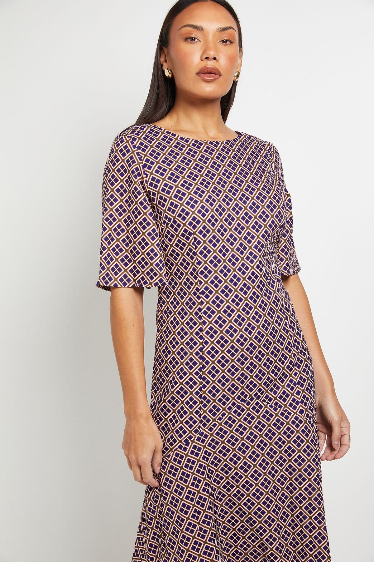 Principles Principles Women's Geo Maxi Dress in Blue - 4