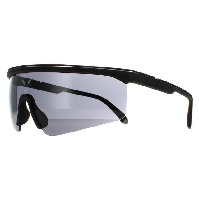 Police Police Men's Semi Rimless Black Rubber Smoke SPLA28 Lewis Hamilton - 2