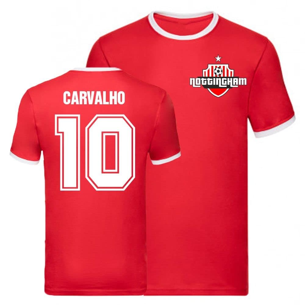 Nottingham Forest Nottingham Forest Men's Joao Carvalho Ringer Tee in Red