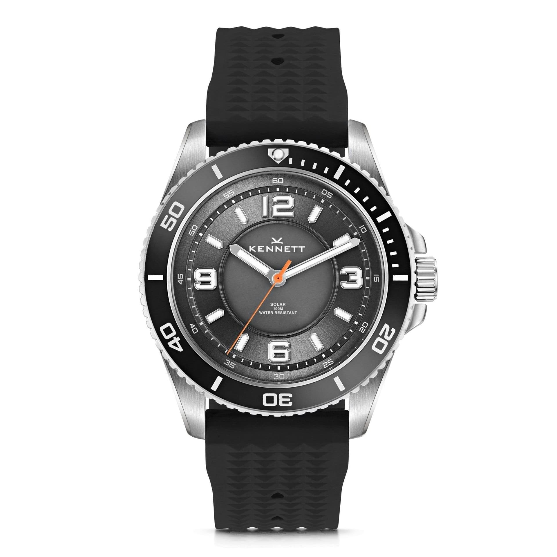 Kennett Kennett Men's Solaxplorer Solar Powered Watch in Jet Black