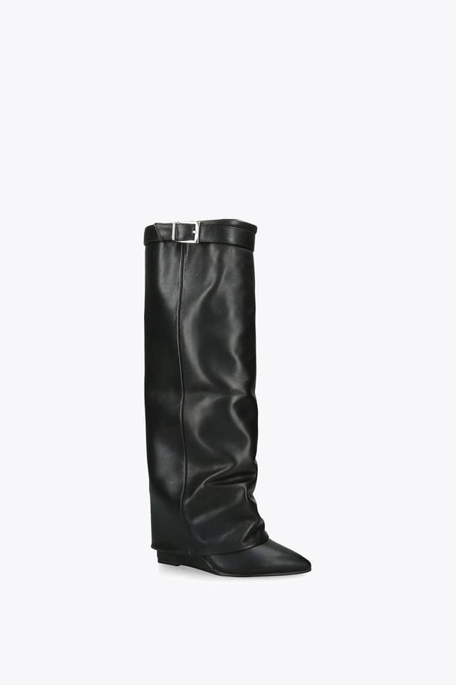 Steve Madden STEVE MADDEN Women's 'Corenne Black' Leather Boots in Black - 2