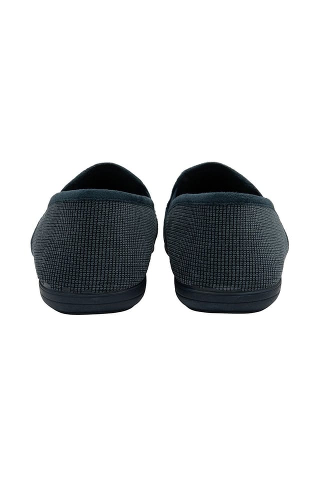 Lotus Lotus Men's 'Davida' textile Full Slippers in Navy - 3