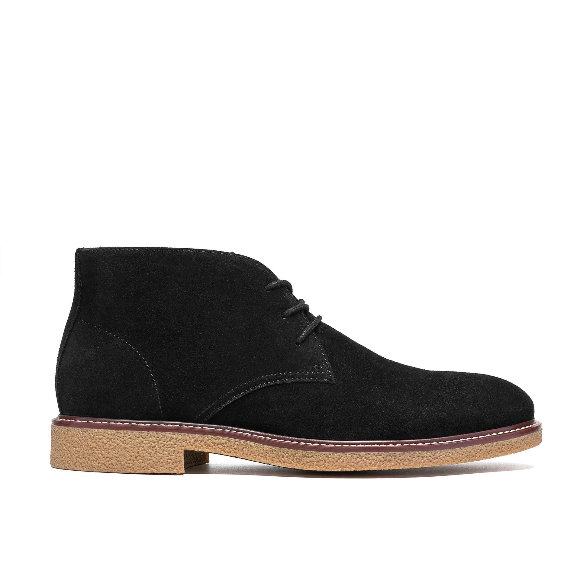 Clarks Clarks Men's Chelwood Mid Black Suede Ankle Boots, Lace Up