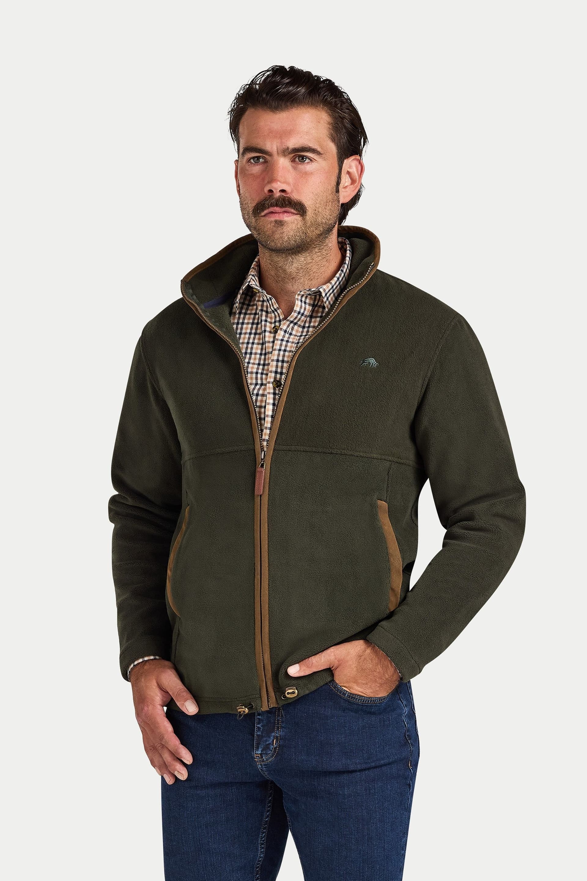 raging bull Raging Bull Navy Fleece Zip Through Jacket