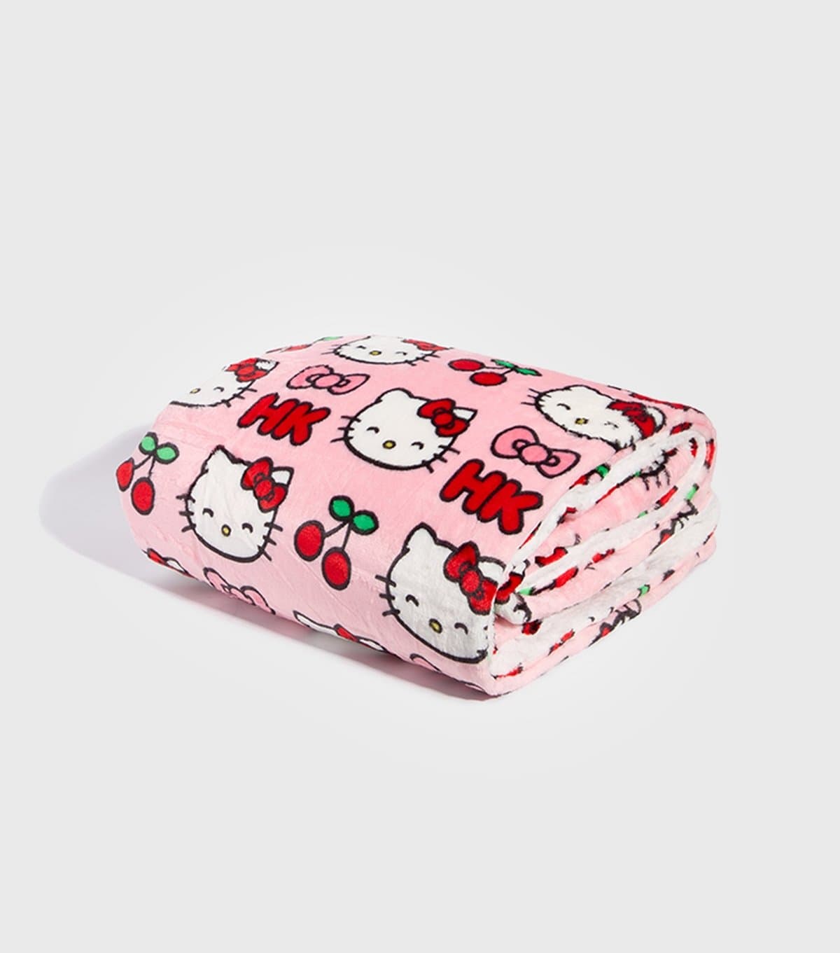 Skinnydip Skinnydip Light Pink Hello Kitty Fleece Blanket
