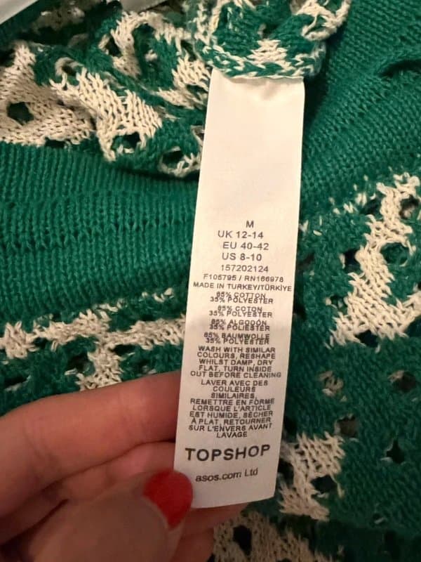 Topshop Topshop Patterned Crochet Trouser - Size 12 to 14